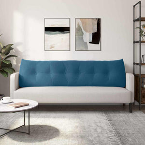 Μαξιλάρι Πλάτης Μπλε 180 x 24 x 50 εκ Βελούδο - Pakobazaar