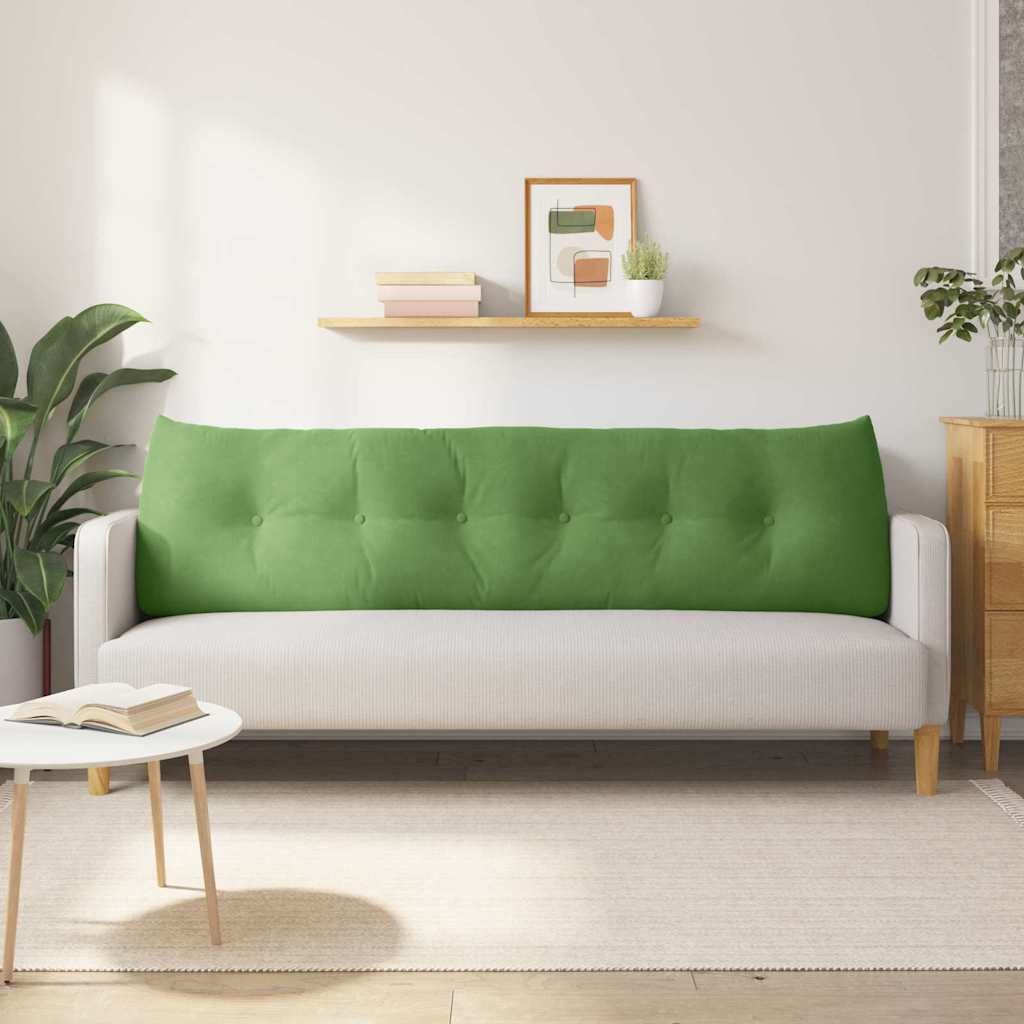 Μαξιλάρι Πλάτης Ανοιχτό Πράσινο 180 x 24 x 50 εκ Βελούδο