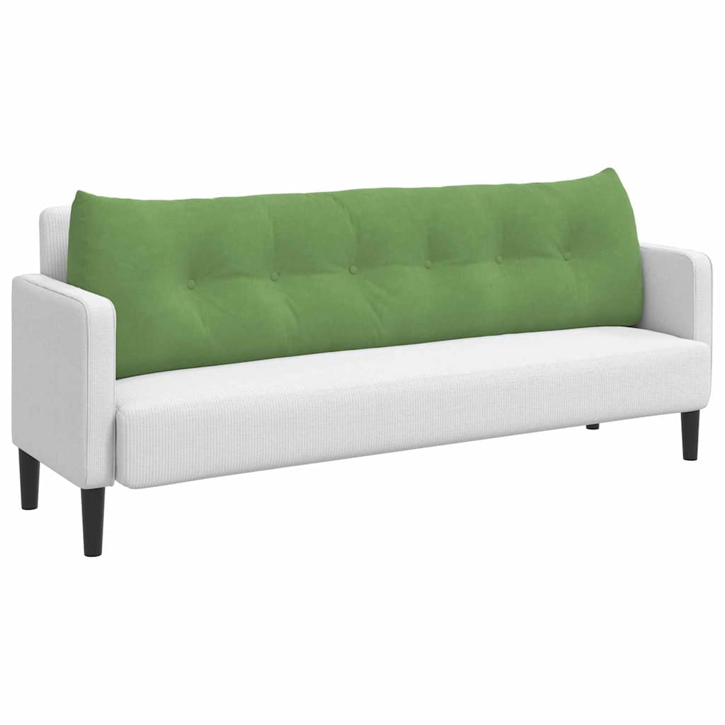 Μαξιλάρι Πλάτης Ανοιχτό Πράσινο 180 x 24 x 50 εκ Βελούδο