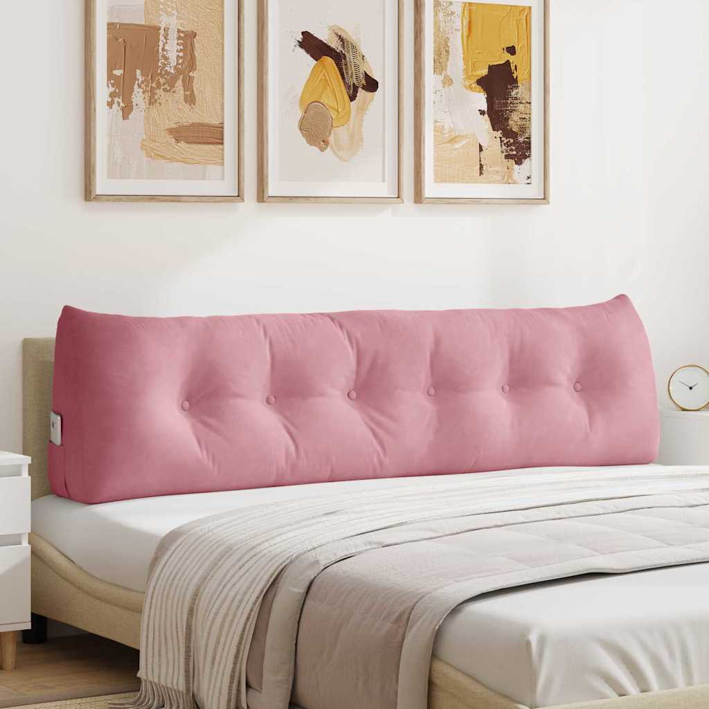 Μαξιλάρι Πλάτης Ροζ 180 x 24 x 50 εκ Βελούδο - Pakobazaar
