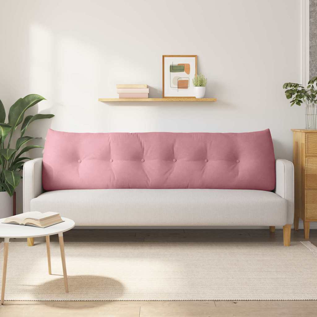 Μαξιλάρι Πλάτης Ροζ 180 x 24 x 50 εκ Βελούδο - Pakobazaar