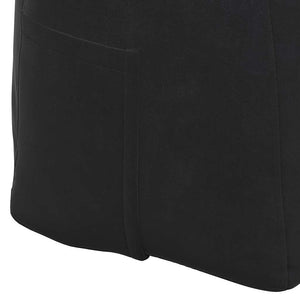 Μαξιλάρι Πλάτης Μαύρο 180 x 24 x 50 εκ Βελούδο - Pakobazaar