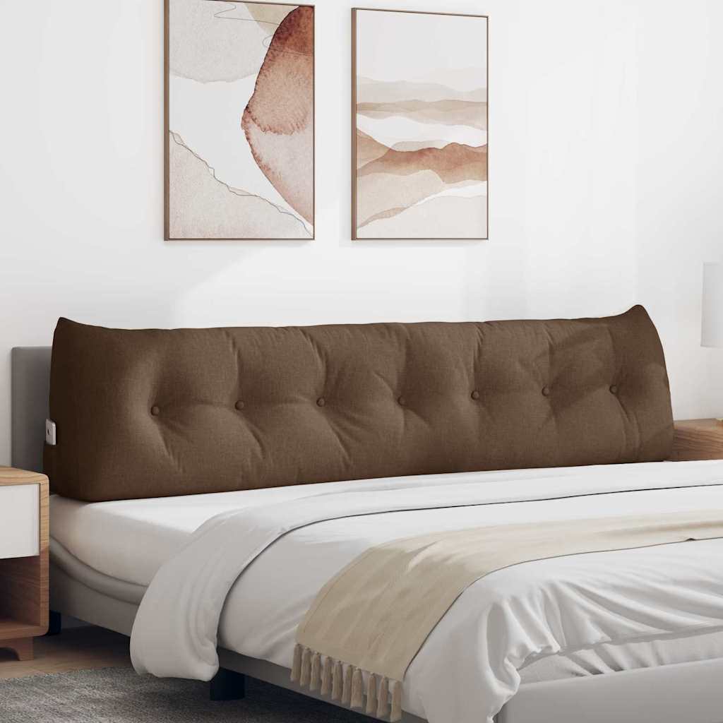 Μαξιλάρι Πλάτης Καφέ 200 x 24 x 50 εκ ύφασμα - Pakobazaar