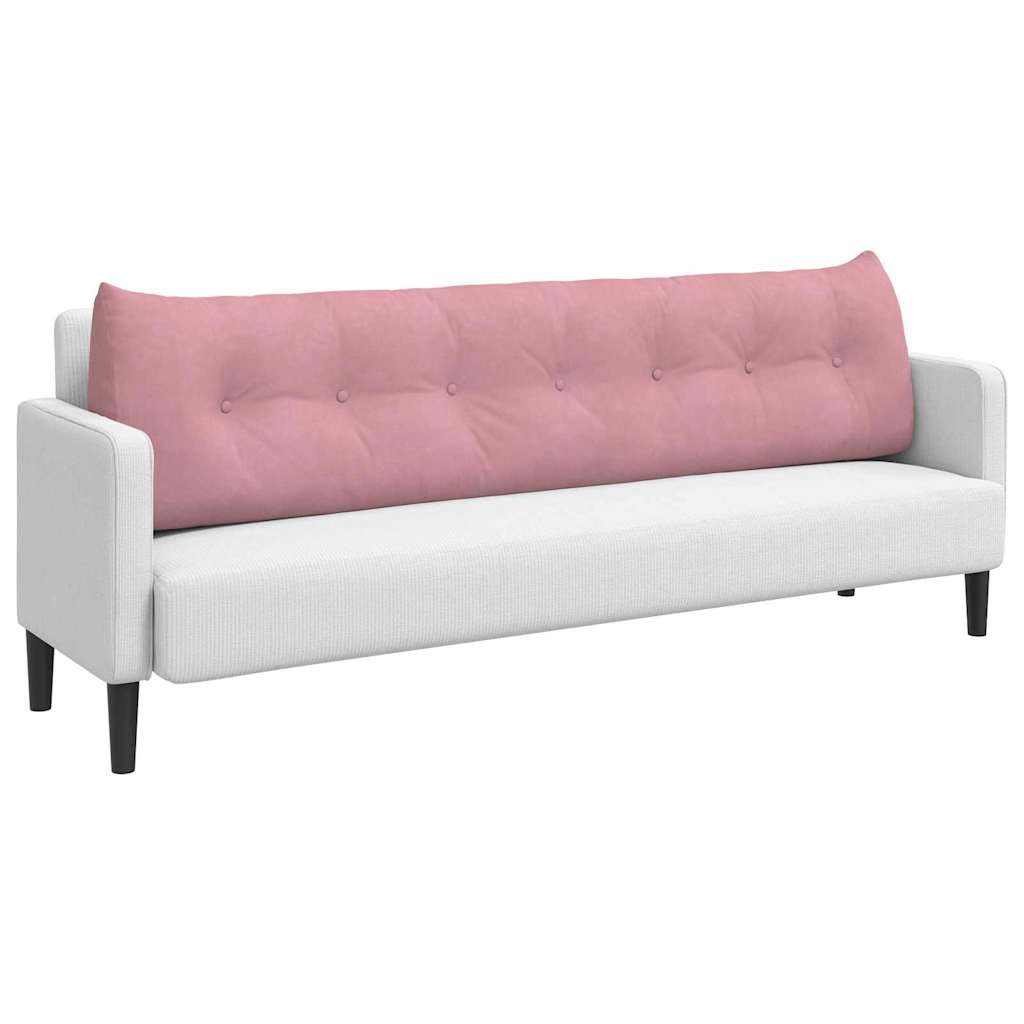 Μαξιλάρι Πλάτης Ροζ 200 x 24 x 50 εκ Βελούδο - Pakobazaar