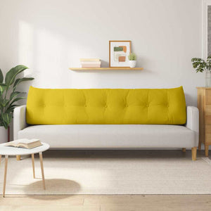 Μαξιλάρι Πλάτης Κίτρινο 200 x 24 x 50 εκ Βελούδο - Pakobazaar