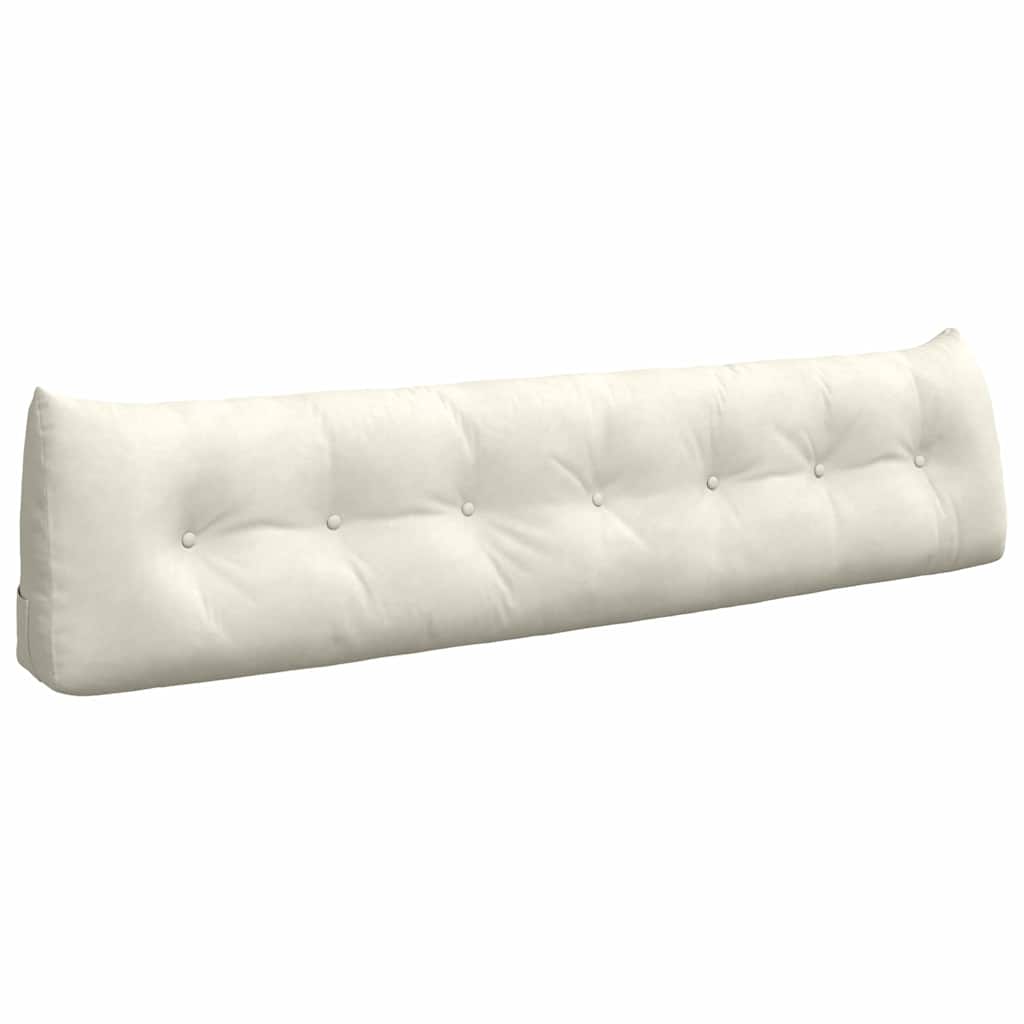 Μαξιλάρι Πλάτης Κρεμ 200 x 24 x 50 εκ Βελούδο - Pakobazaar