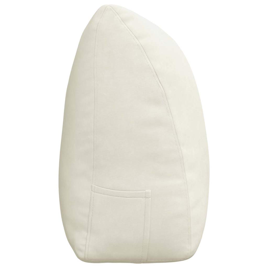 Μαξιλάρι Πλάτης Κρεμ 200 x 24 x 50 εκ Βελούδο - Pakobazaar