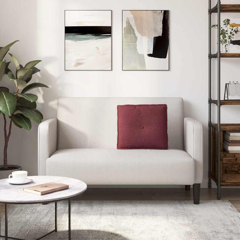 Μαξιλάρι Πλάτης Κόκκινο 50 x 19 x 45 εκ ύφασμα