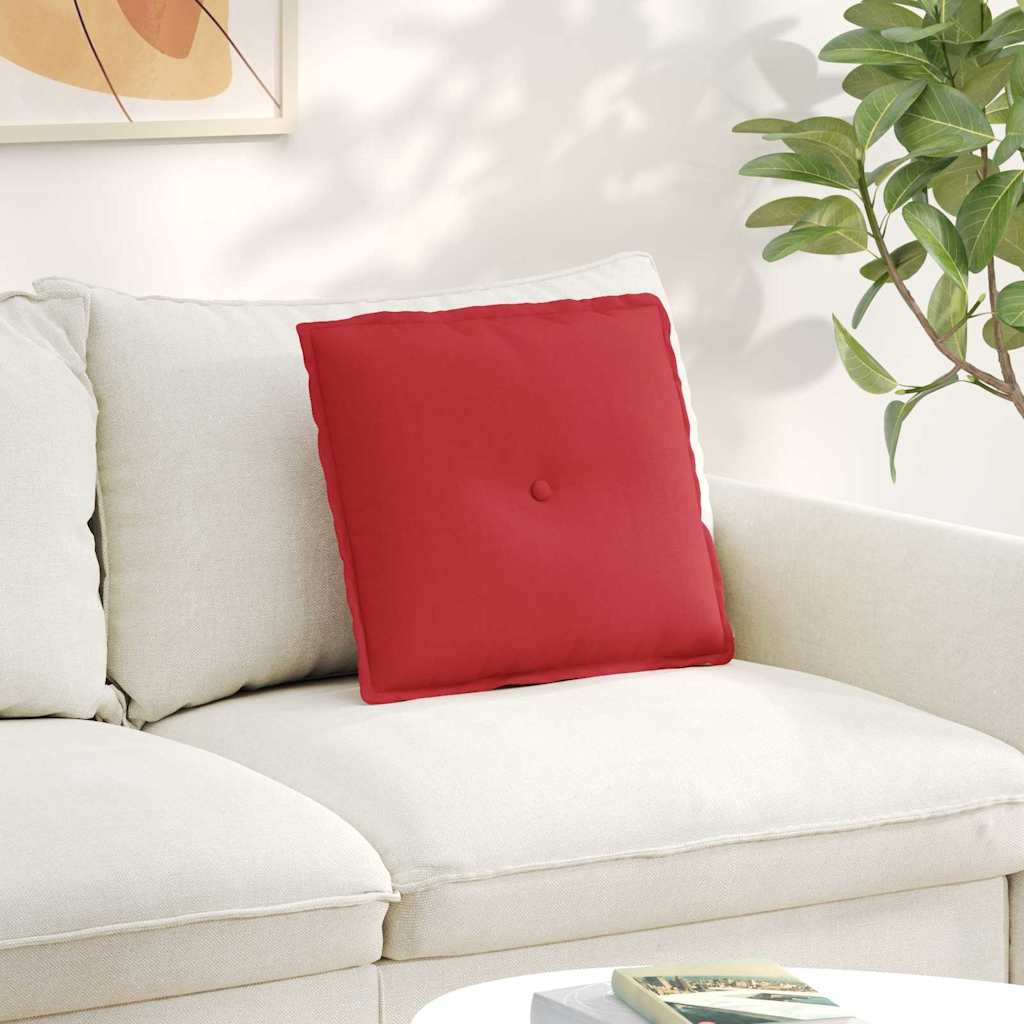 Μαξιλάρι Πλάτης Κόκκινο 50 x 19 x 45 εκ ύφασμα