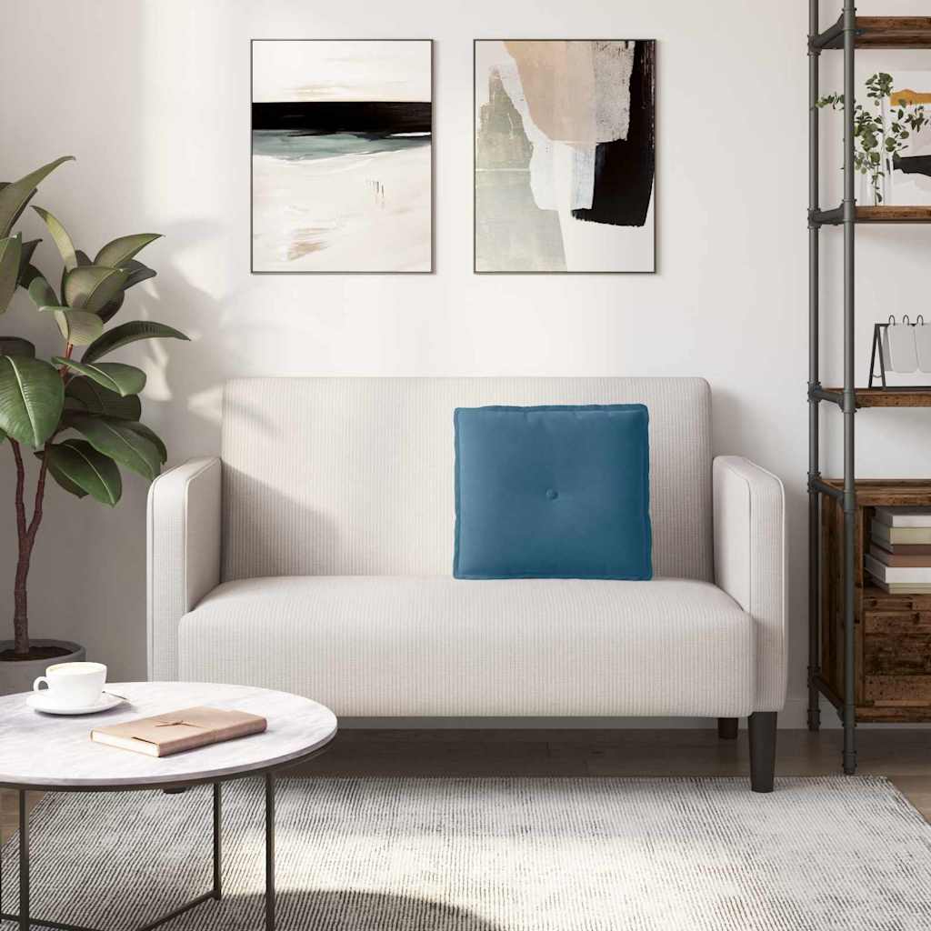 Μαξιλάρι Πλάτης Μπλε 50 x 45 εκ. Υφασμάτινο Κορντουρά