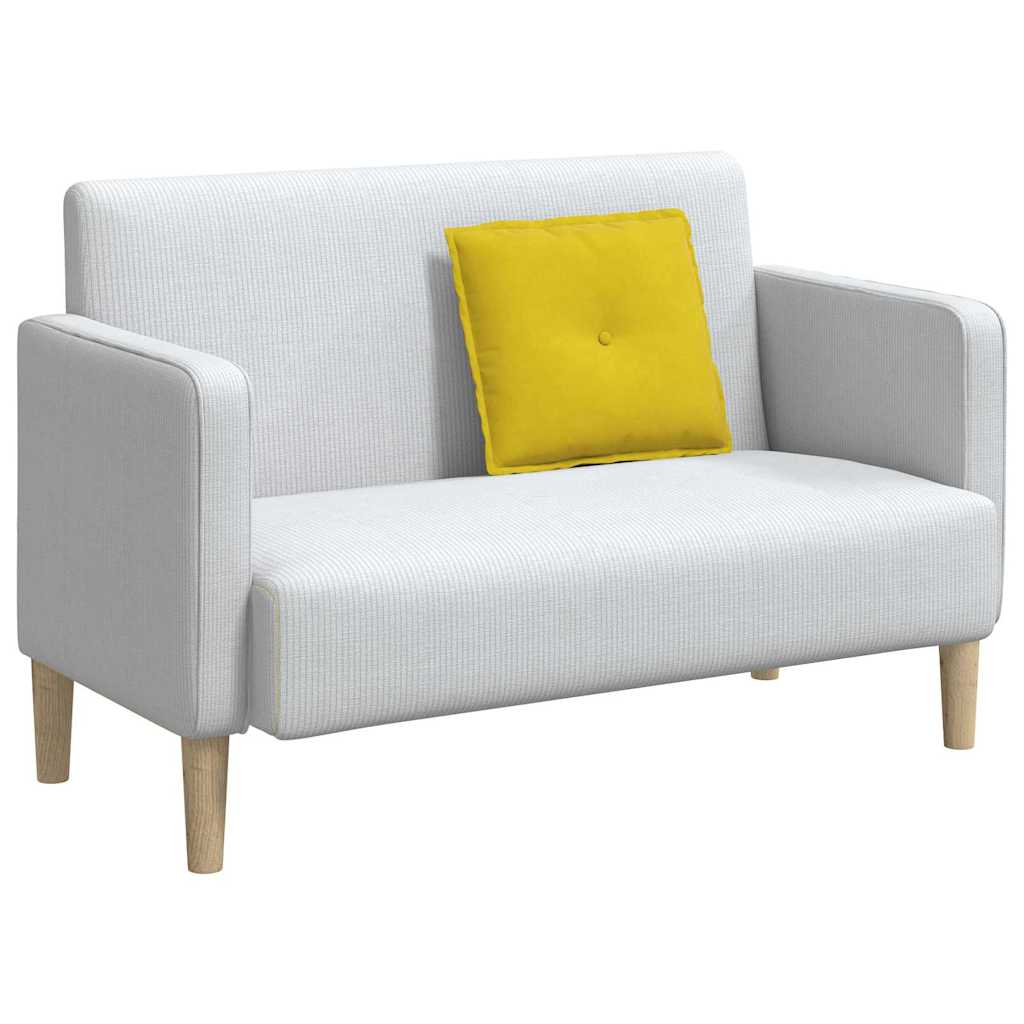 Μαξιλάρι Πλάτης Κίτρινο 50 x 45 εκ. Υφασμάτινο Κορντουρά