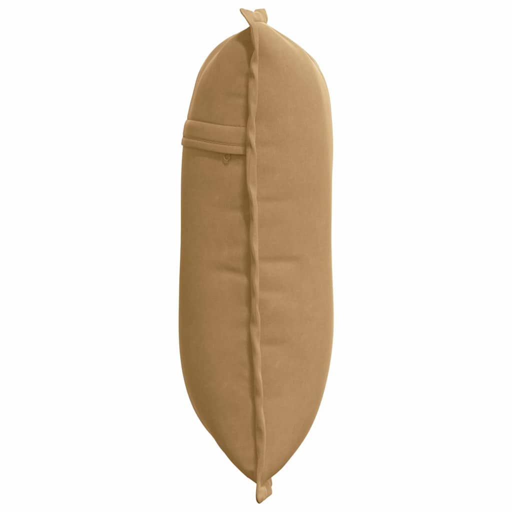 Μαξιλάρι Πλάτης Καφέ 50 x 45 εκ. Υφασμάτινο Κορντουρά