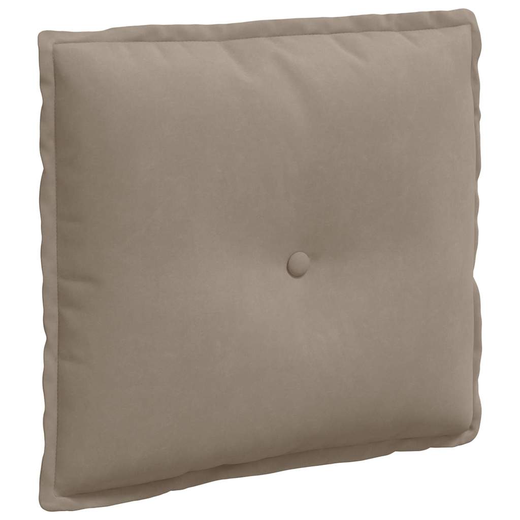 Μαξιλάρι Πλάτης Taupe 50 x 45 εκ. Ύφασμα Μικροΐνας