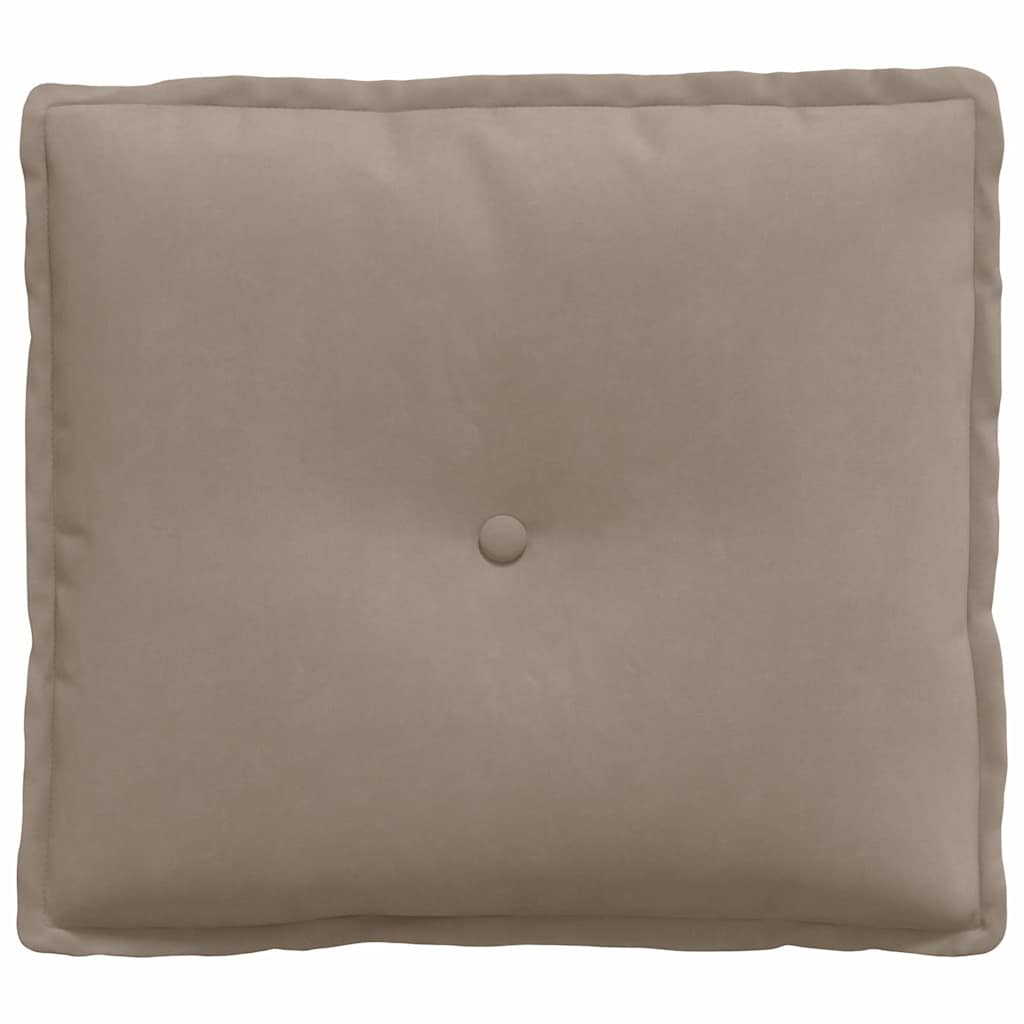 Μαξιλάρι Πλάτης Taupe 50 x 45 εκ. Ύφασμα Μικροΐνας