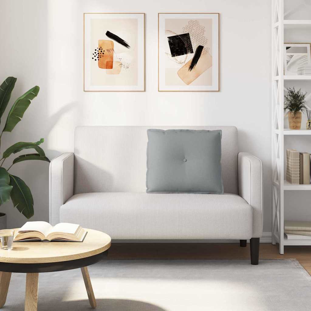 Μαξιλάρι Πλάτης Ανοιχτό γκρι 60 x 19 x 50 εκ ύφασμα