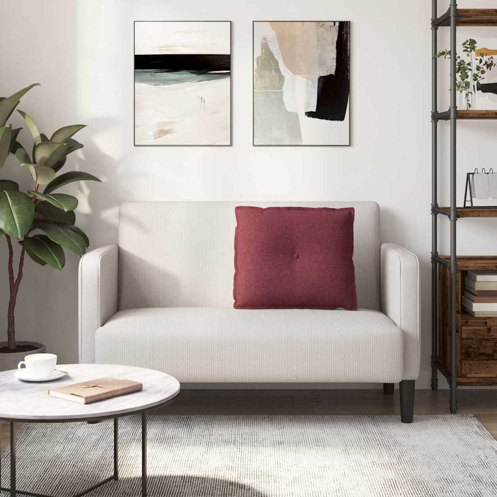 Μαξιλάρι Πλάτης Κόκκινο 60 x 19 x 50 εκ ύφασμα