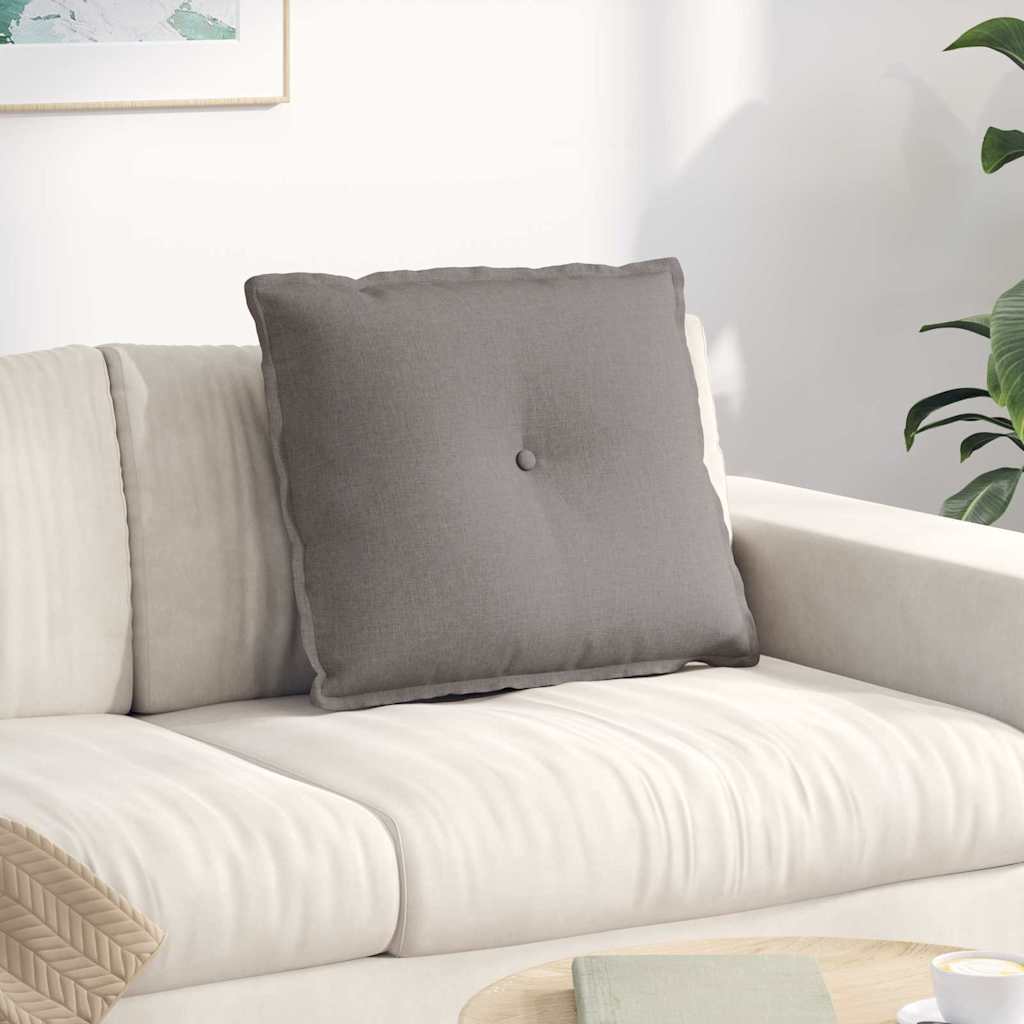 Μαξιλάρι Πλάτης Taupe 60 x 19 x 50 εκ ύφασμα