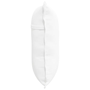 Μαξιλάρι Πλάτης Λευκό 60 x 19 x 50 εκ ύφασμα