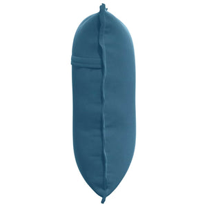 Μαξιλάρι Πλάτης Μπλε 60 x 50 cm Υφασμάτινο Κορντουρά