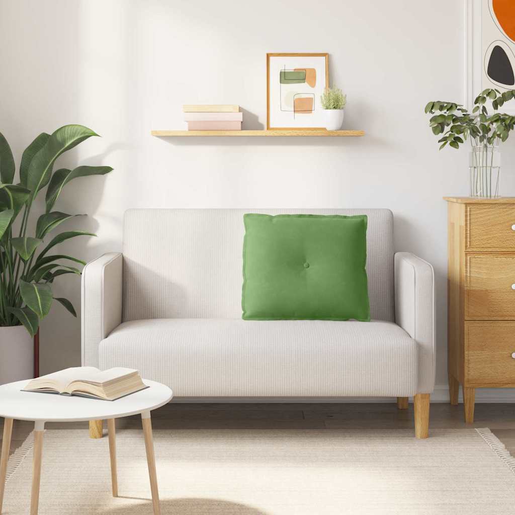 Μαξιλάρι Πλάτης Ανοιχτό Πράσινο 60 x 50 cm Υφασμάτινο Κορντουρά