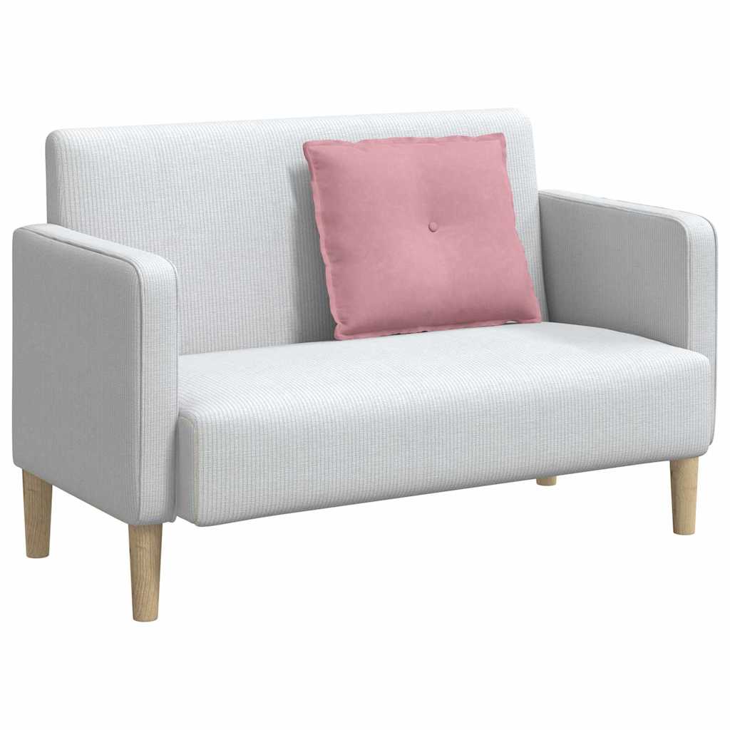 Μαξιλάρι Πλάτης Ροζ 60 x 50 cm Υφασμάτινο Κορντουρά
