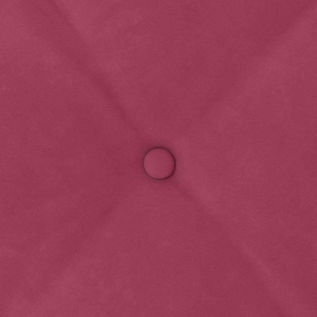 Μαξιλάρι Πλάτης Κόκκινο 60 x 50 cm Υφασμάτινο Κορντουρά