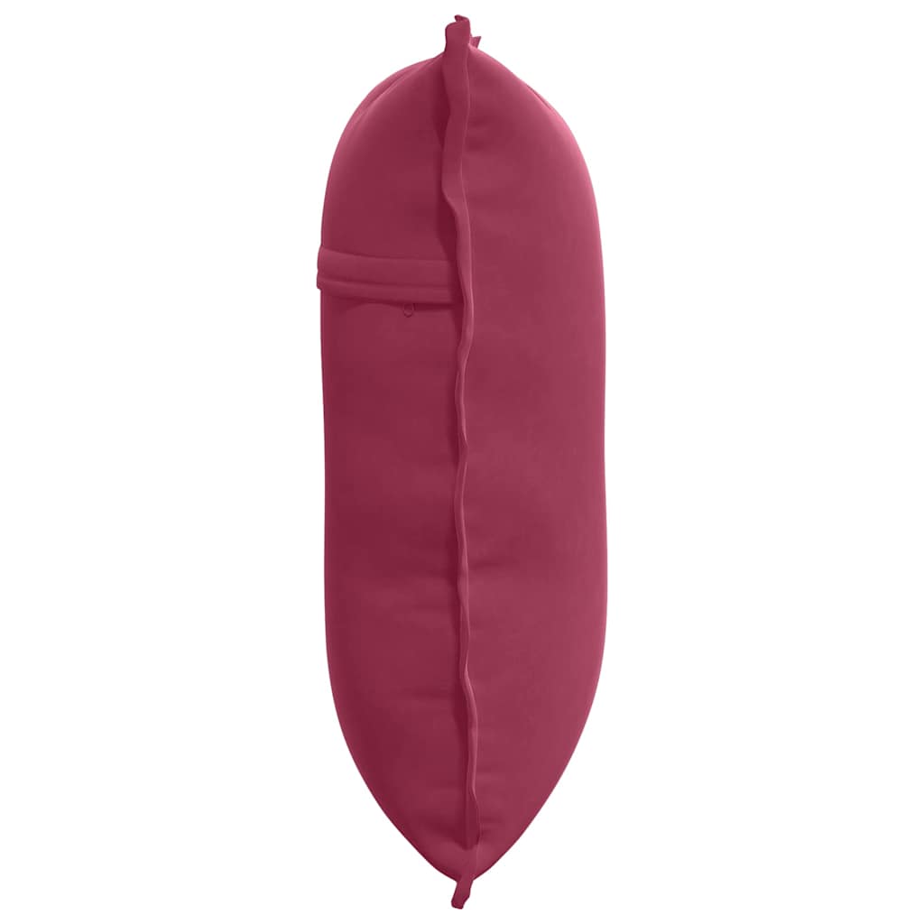 Μαξιλάρι Πλάτης Κόκκινο 60 x 50 cm Υφασμάτινο Κορντουρά