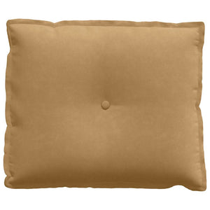 Μαξιλάρι Πλάτης Καφέ 60 x 50 cm Υφασμάτινο Κορντουρά
