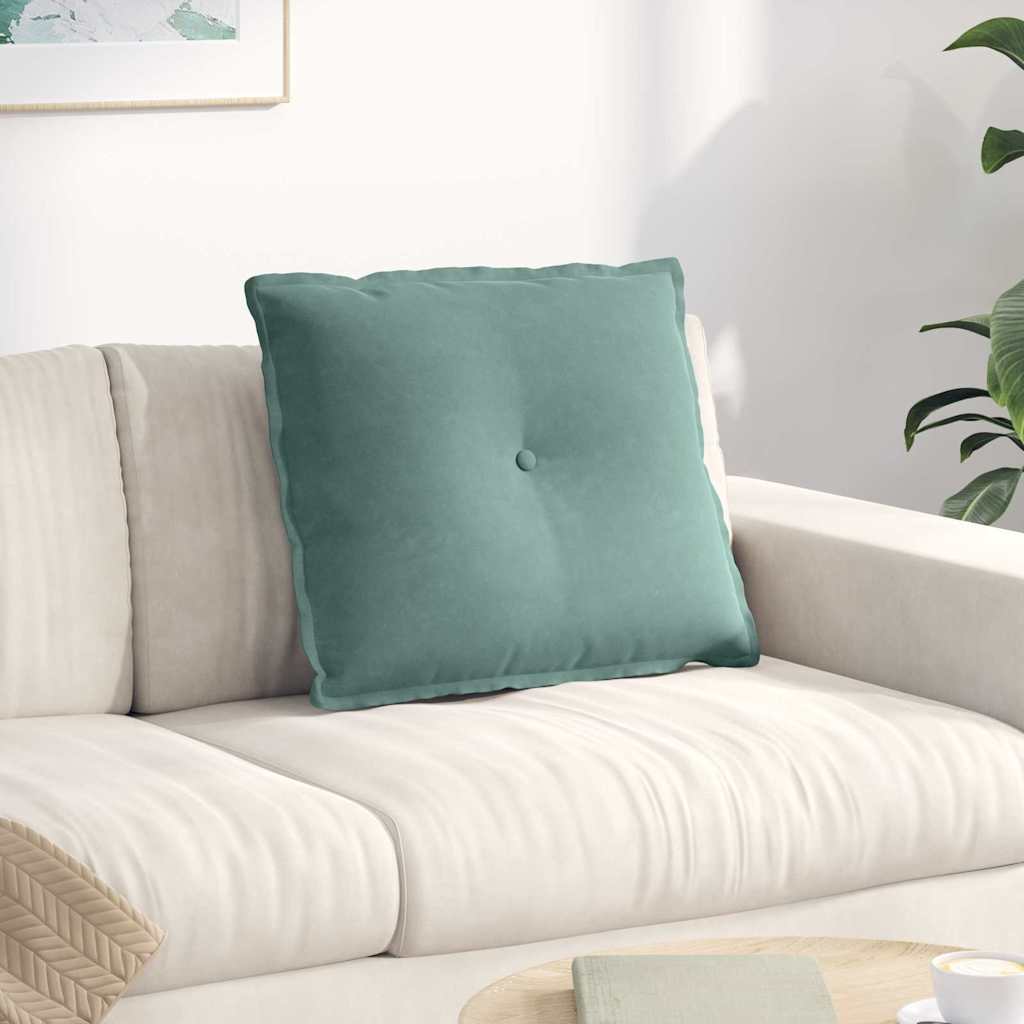 Μαξιλάρι Πλάτης Θαλασσί 60 x 50 cm Υφασμάτινο Κορντουρά