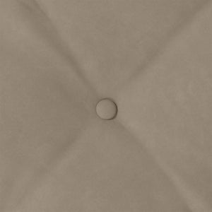 Μαξιλάρι Πλάτης Taupe 60 x 50 cm Ύφασμα Μικροΐνας