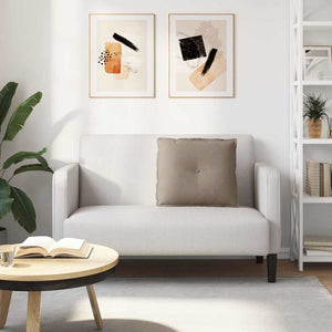 Μαξιλάρι Πλάτης Taupe 60 x 50 cm Ύφασμα Μικροΐνας