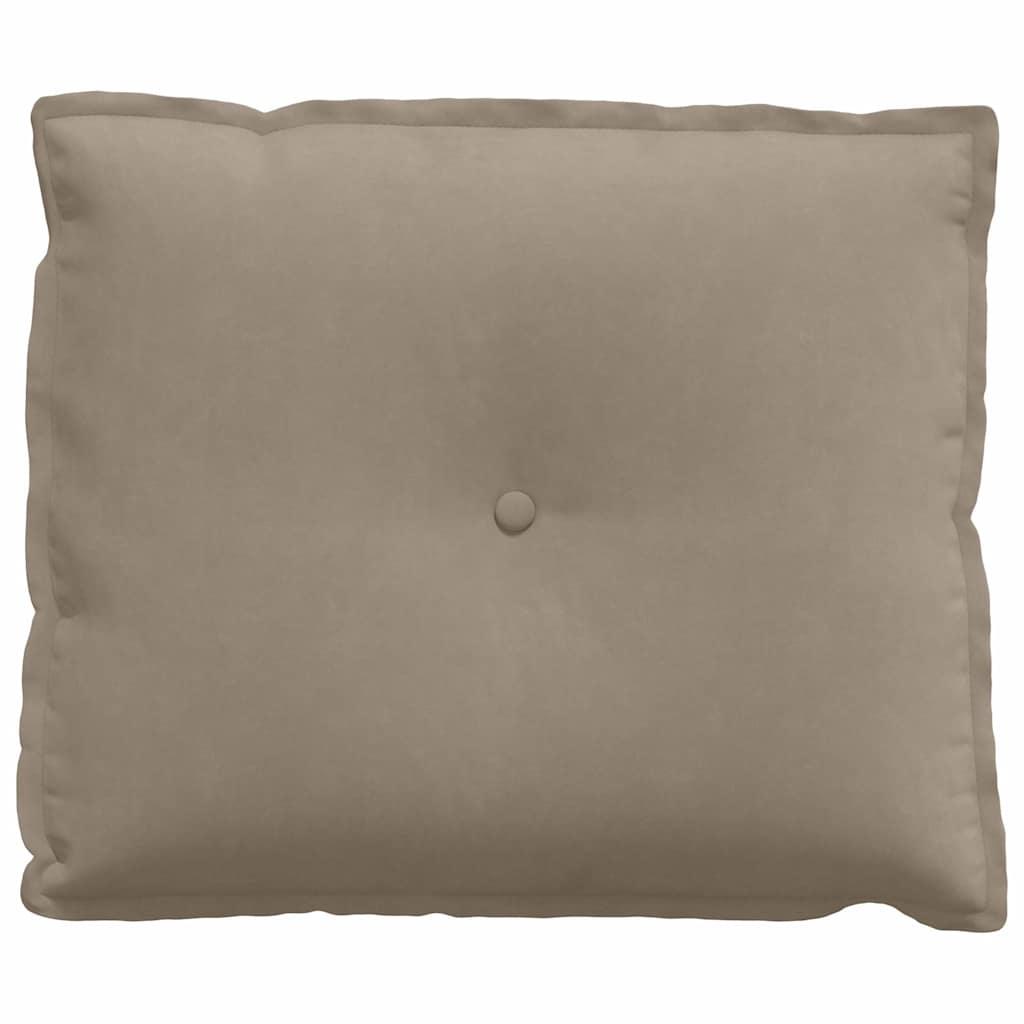 Μαξιλάρι Πλάτης Taupe 60 x 50 cm Ύφασμα Μικροΐνας