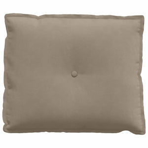 Μαξιλάρι Πλάτης Taupe 60 x 50 cm Ύφασμα Μικροΐνας