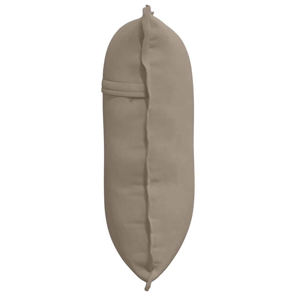 Μαξιλάρι Πλάτης Taupe 60 x 50 cm Ύφασμα Μικροΐνας
