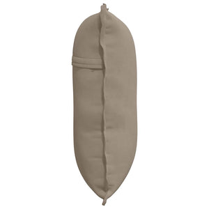 Μαξιλάρι Πλάτης Taupe 60 x 50 cm Ύφασμα Μικροΐνας
