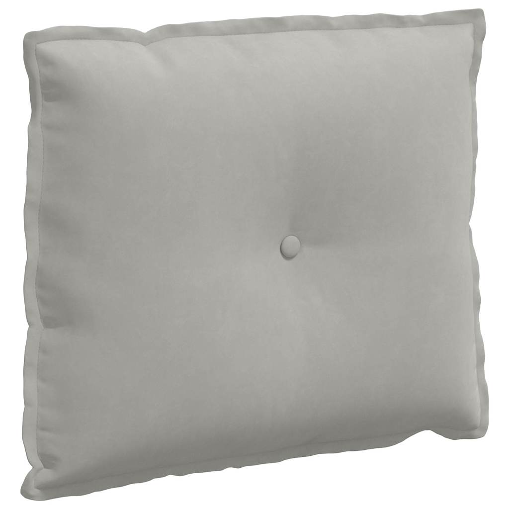 Μαξιλάρι Πλάτης Ανοιχτό γκρι 60 x 50 cm Ύφασμα Μικροΐνας