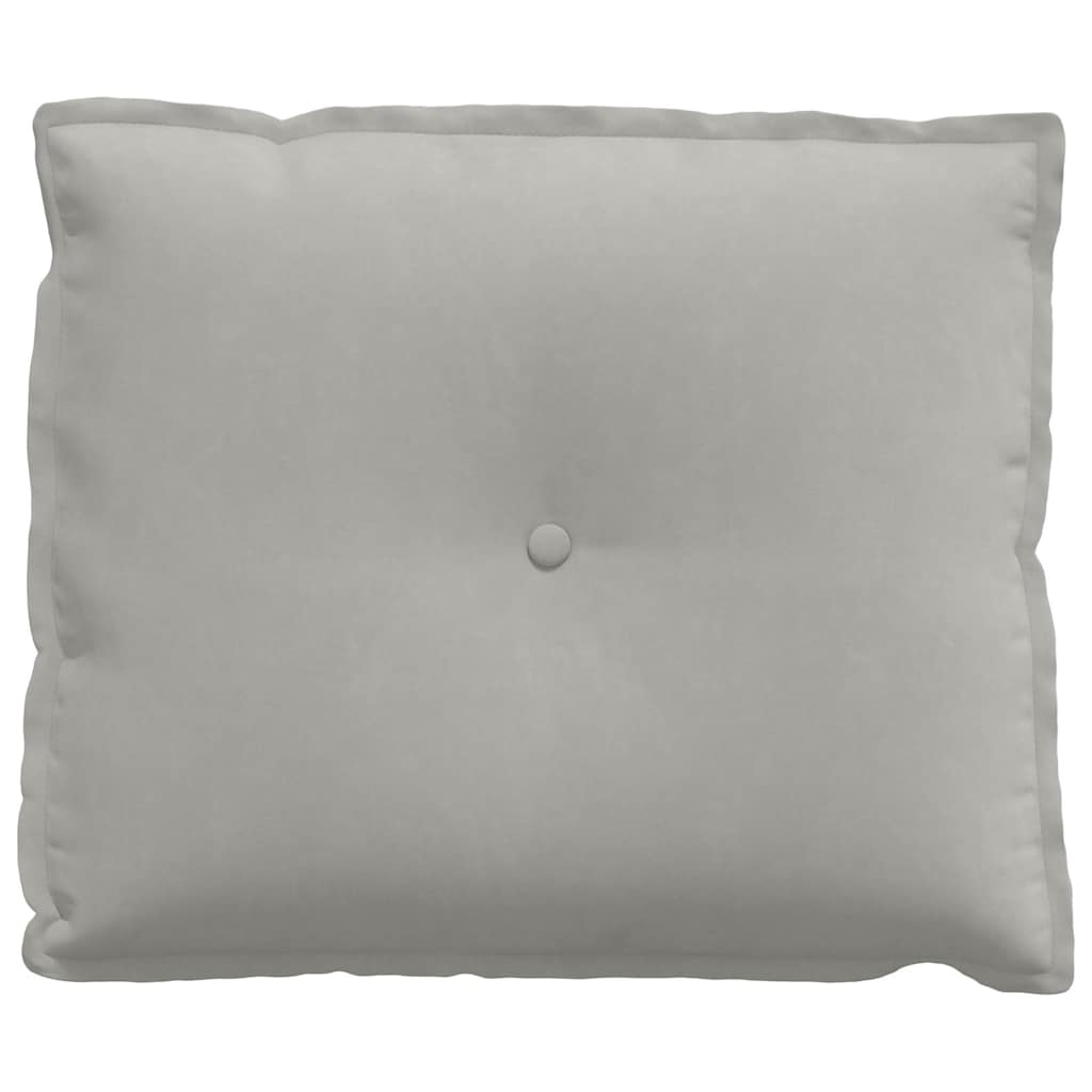 Μαξιλάρι Πλάτης Ανοιχτό γκρι 60 x 50 cm Ύφασμα Μικροΐνας