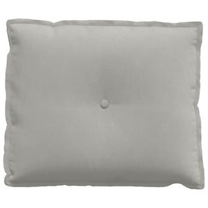 Μαξιλάρι Πλάτης Ανοιχτό γκρι 60 x 50 cm Ύφασμα Μικροΐνας