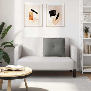 Μαξιλάρι Πλάτης Σκούρο Γκρι 60 x 50 cm Ύφασμα Μικροΐνας