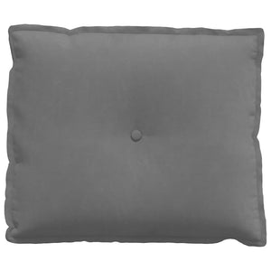 Μαξιλάρι Πλάτης Σκούρο Γκρι 60 x 50 cm Ύφασμα Μικροΐνας