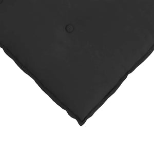 Μαξιλάρι Πλάτης Μαύρο 60 x 50 cm Ύφασμα Μικροΐνας