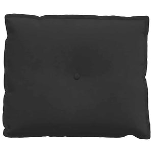 Μαξιλάρι Πλάτης Μαύρο 60 x 50 cm Ύφασμα Μικροΐνας