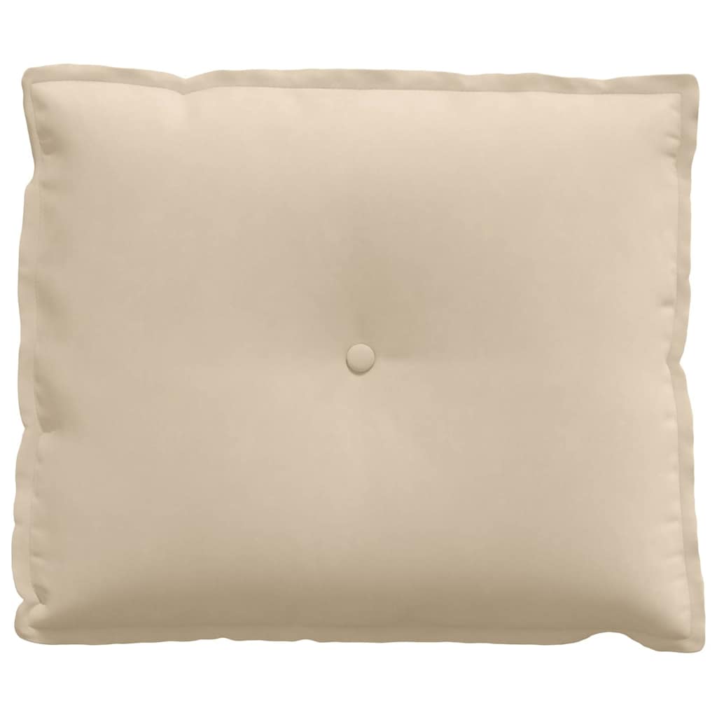 Μαξιλάρι Πλάτης Κρεμ 60 x 50 cm Ύφασμα Μικροΐνας