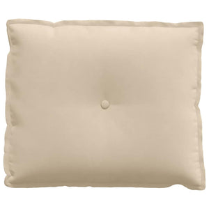Μαξιλάρι Πλάτης Κρεμ 60 x 50 cm Ύφασμα Μικροΐνας