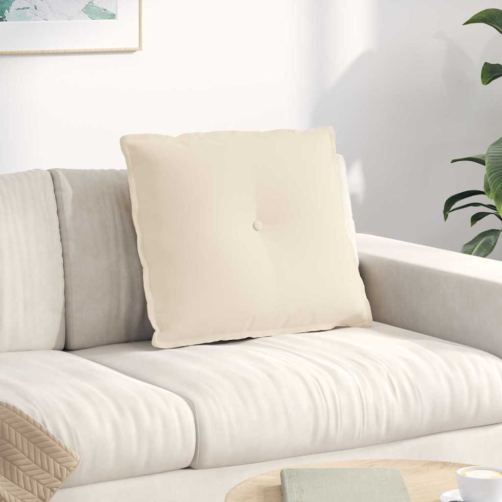 Μαξιλάρι Πλάτης Μπεζ 60 x 50 cm Ύφασμα Μικροΐνας