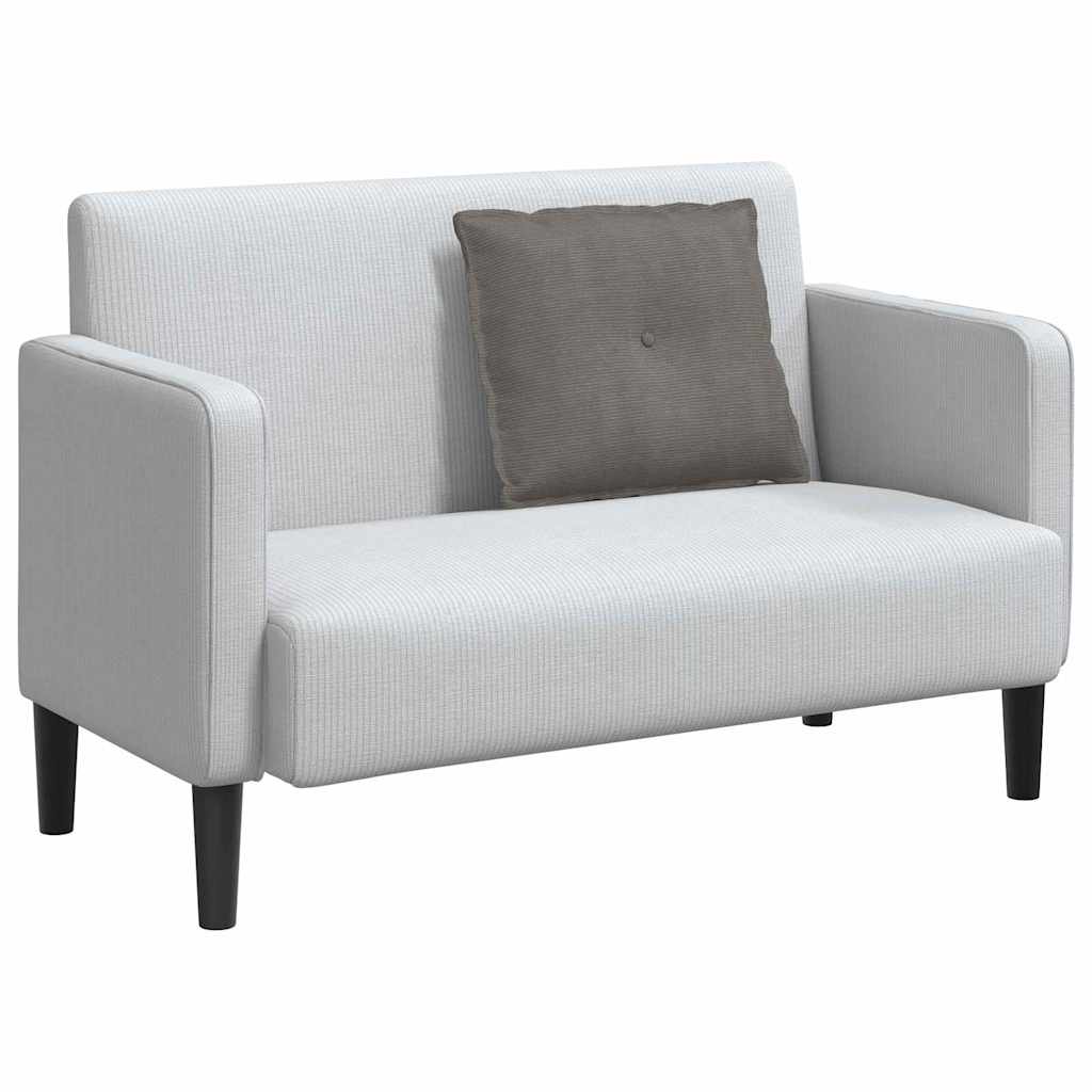 Μαξιλάρι Πλάτης Ανοιχτό γκρι 60 x 50 cm Υφασμάτινο Κορντουρά