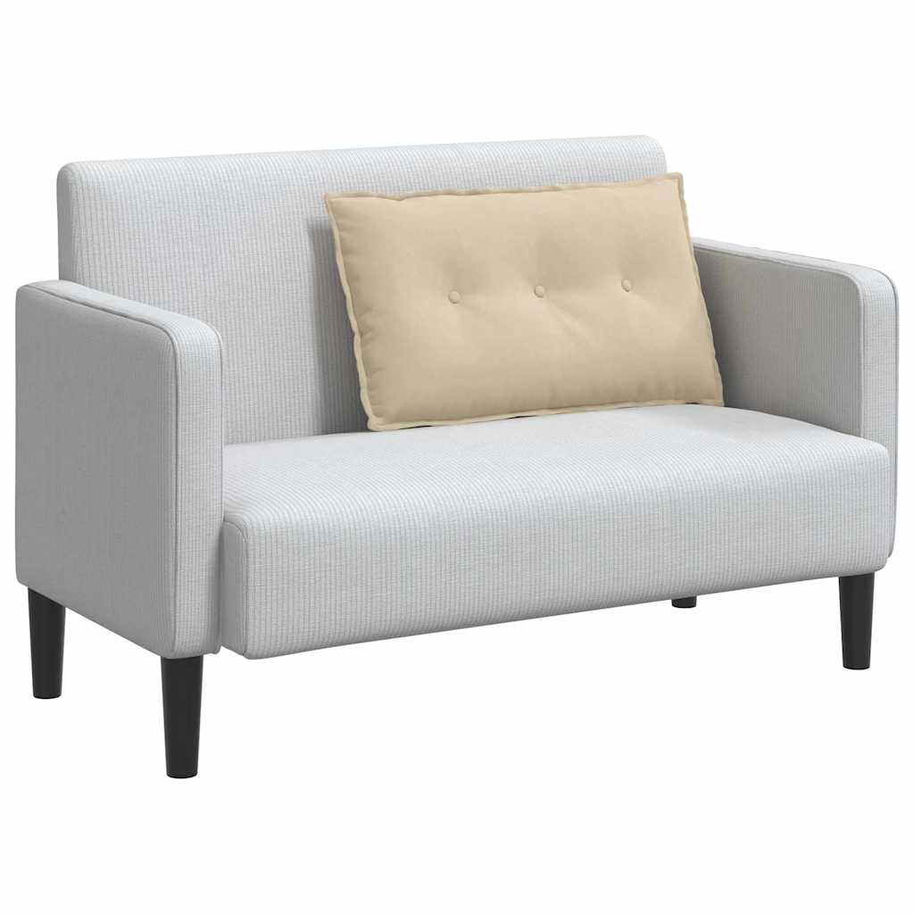 Μαξιλάρι Πλάτης Κρεμ 80 x 50 cm Ύφασμα Μικροΐνας