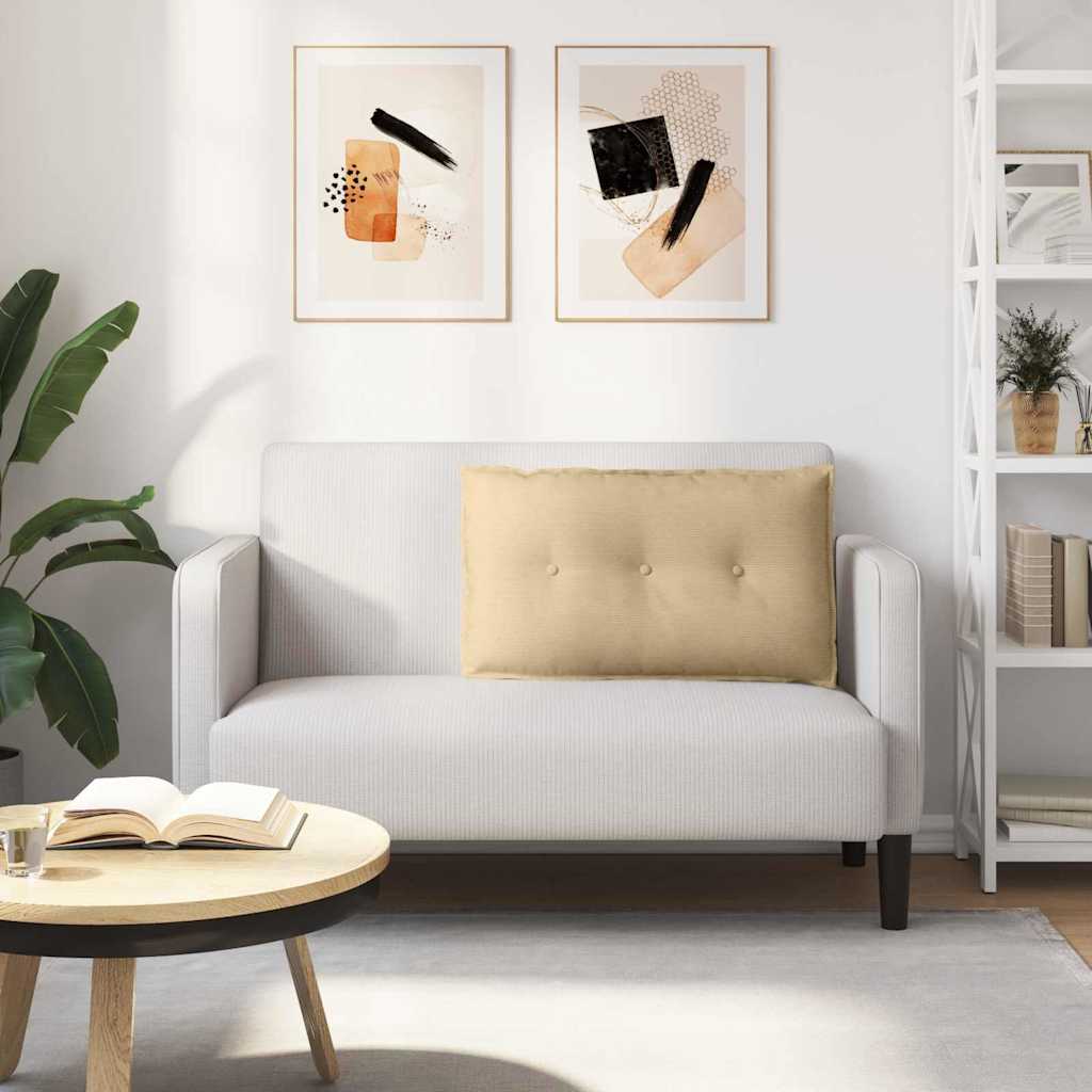 Μαξιλάρι Πλάτης Γκρι Πράσινο 80 x 50 cm Υφασμάτινο Κορντουρά