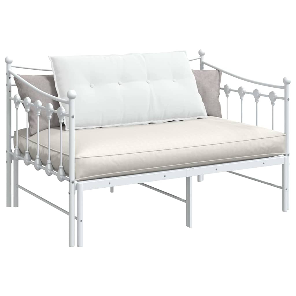 Μαξιλάρι Πλάτης Λευκό 100 x 19 x 50 εκ ύφασμα