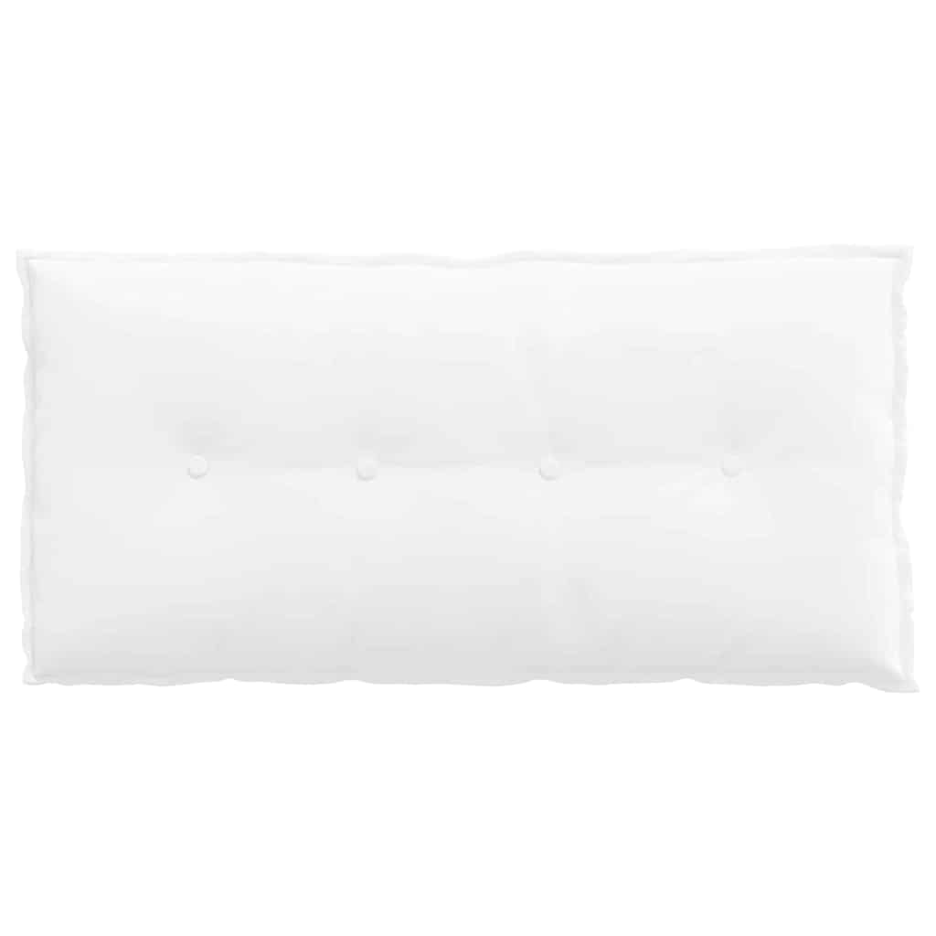 Μαξιλάρι Πλάτης Λευκό 100 x 19 x 50 εκ ύφασμα